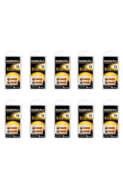 Duracell Kulak Cihazı Pili 13 Numara 6lı 10 Paket