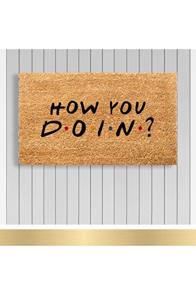 Paspashello , Design Koko Kapı Önü Paspas / Pvc Taban / Model; How You Doin?