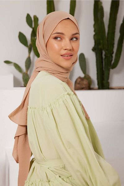 Gülsoy Women's Premium Jazz Shawl Sand Beige - 16