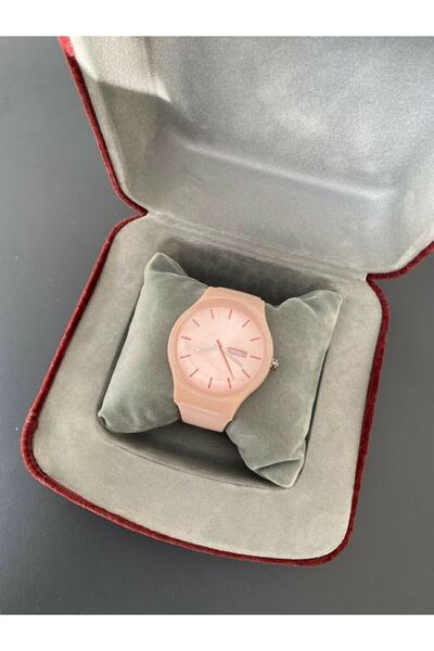 Ricardo Silikon Kordon Takvimli Unisex Kol Saati - Pembe bb0001