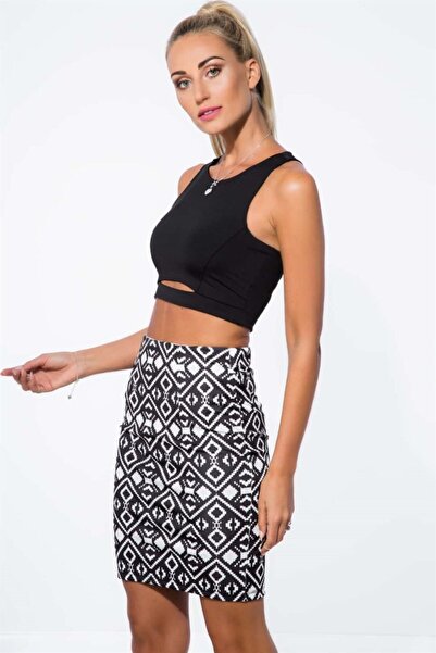 fasardi Desenli Etek