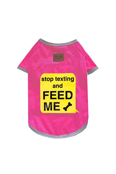 Alphadog Texting Pink Küçük Irk Köpek T-shirtü (2 Kg-6 Kg Arasına Uygun)