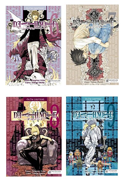 AKILÇELEN YAYINEVİ Death Note - Ölüm Defteri - 5 Kitap Türkçe Manga Seti (6-7...