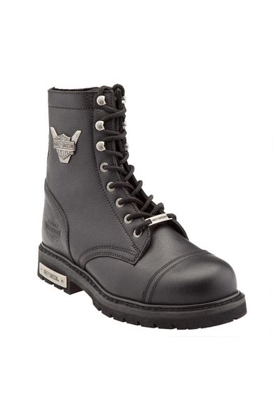 Harley Davidson Ανδρικές μαύρες μπότες Colmar με κορδόνια