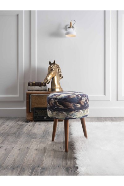 Doqu Home Trio Puf Lacivert - Standart