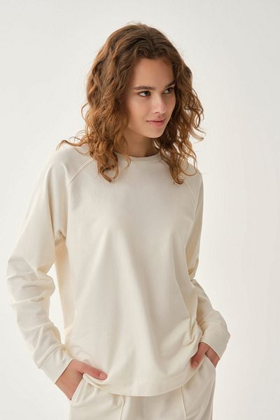 Dagi Sweatshirt - Ecru - Regular Fit