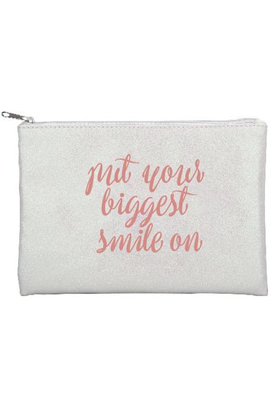Pyrus White Glitter Portfolio Bag373130
