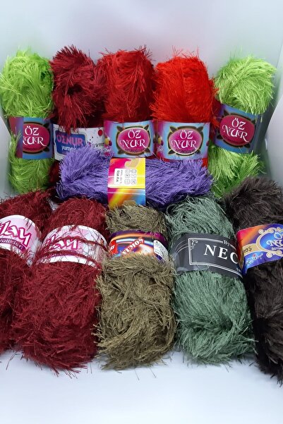 ÖZNUR Yumoş Sakallı Iplik Seti Rengarenk 11 Adet