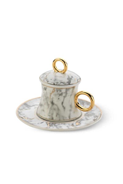 KORKMAZ A8634 Freedom Kapaklı 6'lı Kahve Fincan Takımı