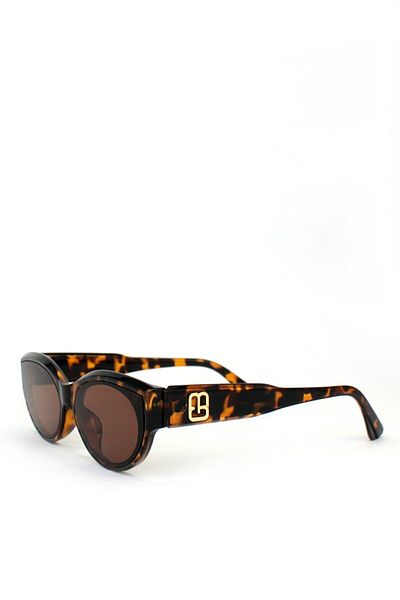 GICIKAKSESUAR Women's Gold Detailed Cat Eye Sunglasses Leopard