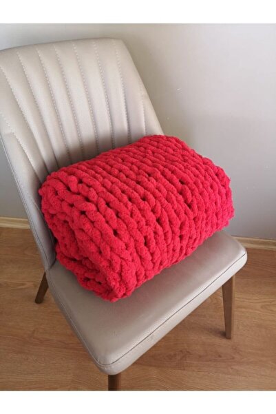 Dshomeconcept Hand Knitted Sofa Shawl for TV Blanket