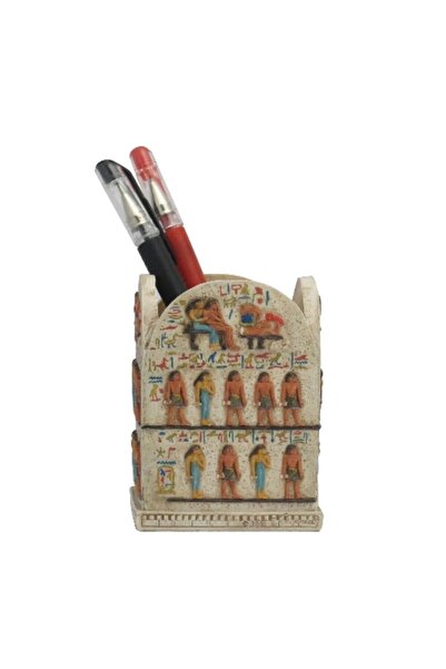 May Gift Shop سلسلة فيرونيز – حامل أقلام تاريخي لمصر، قطعة ديكور 10×7×7 سم