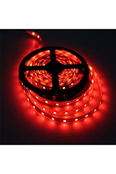 Genel Markalar Bilgisayar Masası Için 5 Metre Kırmızı 3 Çipli Şerit Led +adaptör