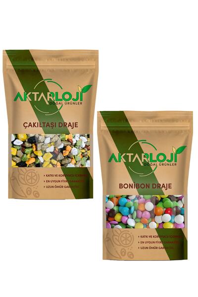 aktarloji 1 Kg Çakıltaşı + 1 Kg Bonibon Çikolata Draje 2'li Set