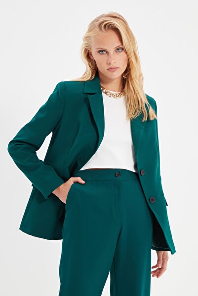 Trendyol Collection Blazer - Green - Regular