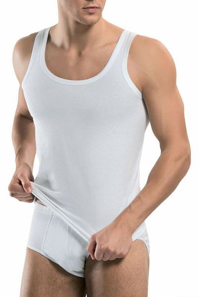 Muray Pack of 4 Tutku Men's Athlete Underpants Set (4 Undershirts and 4 Underpants)