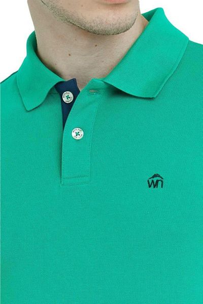 Woolnat Ανδρικό μπλουζάκι Polo Neck Cotton
