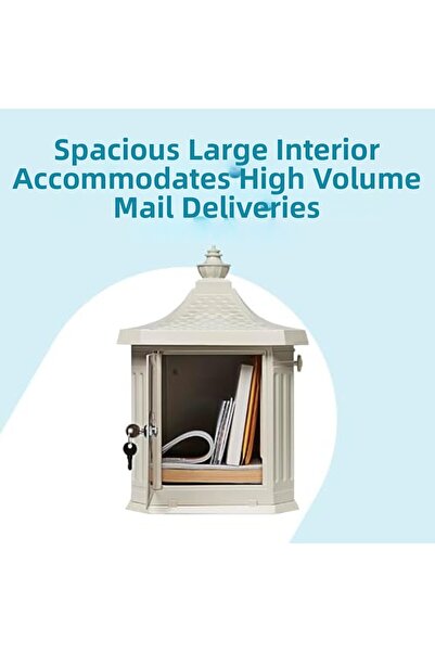 Nacario Nrcrioshop Mailboxes Hamilton Cast Aluminum Post-Mount Mailbox, Hm200...