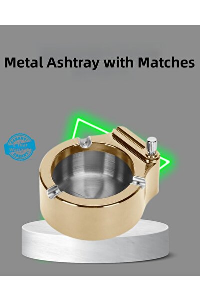 toyigoo Αναπτήρας-Σταχτοδοχείο από Ανοξείδωτο Μέταλλο με Ανθεκτικό Σχεδιασμό ...