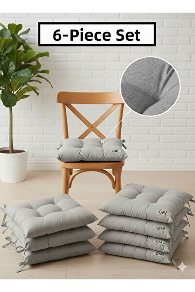 Bemrax Chair Cushion Set of 6 – Comfortable, Stylish, Plush Cushion