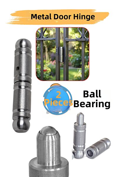 Badem10 Iron Steel Metal Door Shaft Hinge 2 Pieces (2 Sets) Diameter: 3 cm Wa...