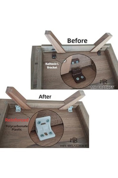 Nacario نوركريو شوب 15 قطعة. زاوية بلاستيكية بيضاء على شكل حرف L مقاس 25x25x3...