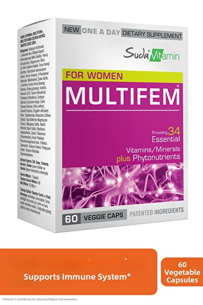 Suda Vitamin Multifem for Women Multivitamin 60 Herbal Capsules