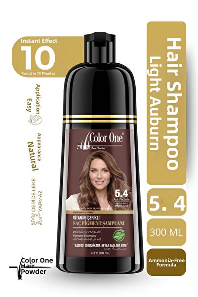 Color One Light Chestnut Hair Pigment Shampoo 5.4 |   300 ml & Tone Effect