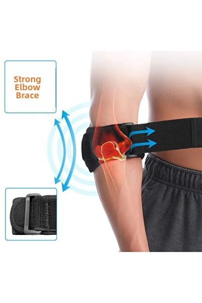 Laraheiser Standard Epicondylitis Bandage Silicone Supported Tennis Golfer El...