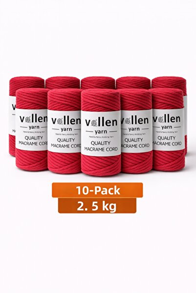 vollen yarn Taranan Macrame Thread 3 mm Taranan Cotton Macrame Thread 10 Pack...