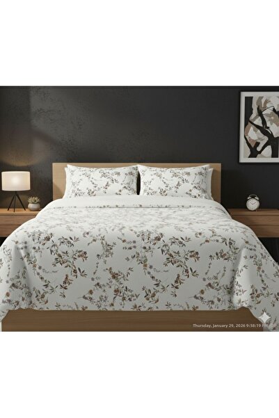 NURLATEX King Size Floral Duvet Cover Set