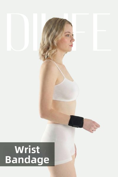 DILIFE Wrist Bandage for Sports and Daily Use, Wrist Wrap to Assist with Sprains, Right & Left Compatible