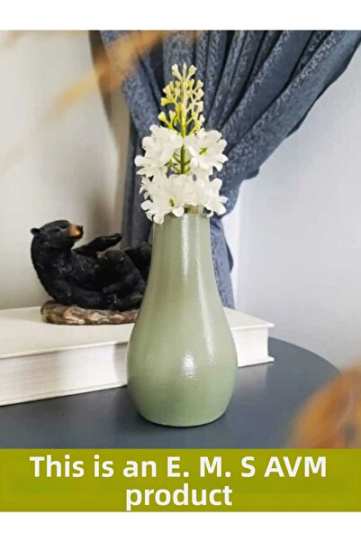 E.M.S AVM Πράσινο Βάζο Σταγόνα - Διακοσμητικό, 13cm x 7cm ΜΕΝΤΑ