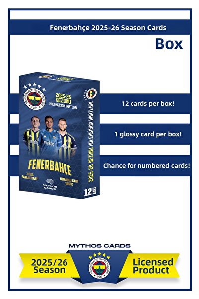 Fenerbahçe 2025-26 Season Cards - Box