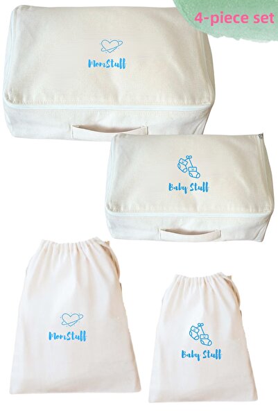 Mama Yoyo Baby&Kids 4-Piece Mother Baby Birth Hospital Organizing Suitcase Ba...
