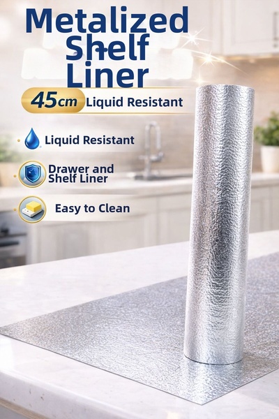 VENON 1 Roll of Metallized Material 45 cm ❤️   3 Meters ❤️   Shelf Cover ❤️  ...