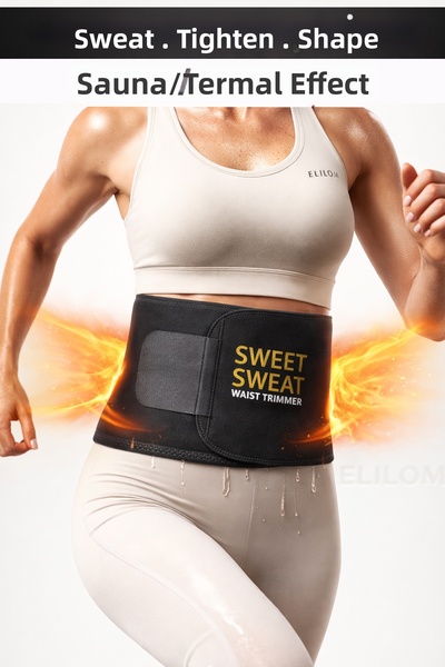 elilom Centură de transpirație pentru saună – Termică, Centură pentru topirea...