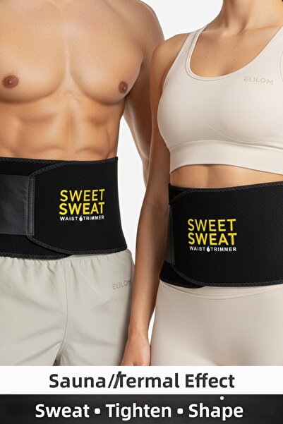 elilom Centură termică pentru saună – Centură pentru topirea grăsimilor din t...