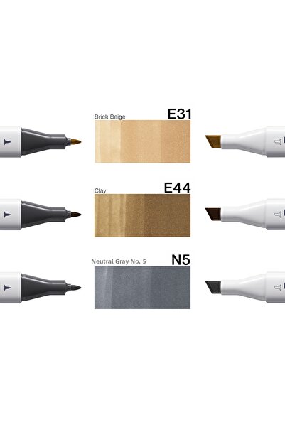 Copic Classic Designer Collection Set 3 Lu Natural Stone Tints