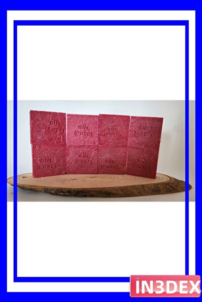 İN3DEX Aromatherapy Effective Isparta Rose Essence Soap - 8-Piece Advantage Pack