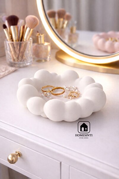 Homesinti Decorative Bubble Jewelry Plate |   Handmade Jewelry & Makeup Table...