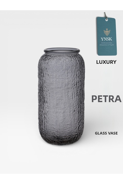 YNSK Luxury |   Petra |   Imported Nordic Style Glass Vase 26 cm