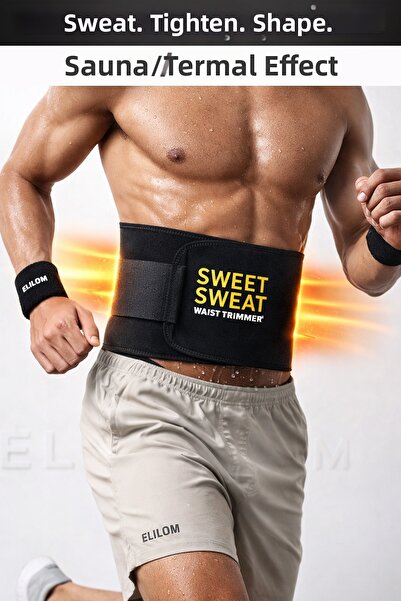 elilom Centură termică pentru saună –, pentru topirea grăsimilor din talie și...