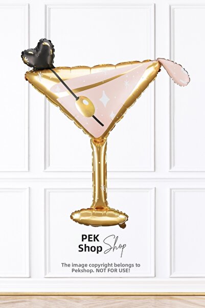 PEKSHOP بالون على شكل كأس مارتيني، بالون على شكل كأس كوكتيل