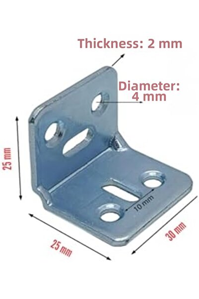 Nacario Nrcrioshop Furniture Corner Connector, L Type Metal Corner Bracket, 3...