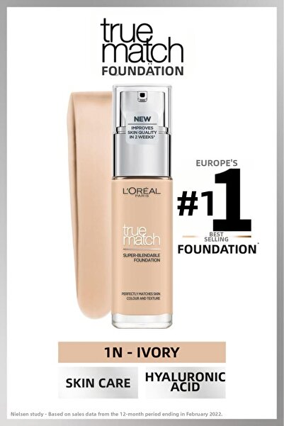 L'Oreal Paris Fond de ten L'oréal Paris True Match Care - 1n Subton neutru