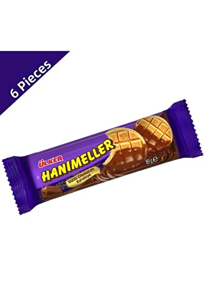 Ülker هانيميلر كوكيز الشوكولاتة بالحليب 89 جرام × 6 قطع