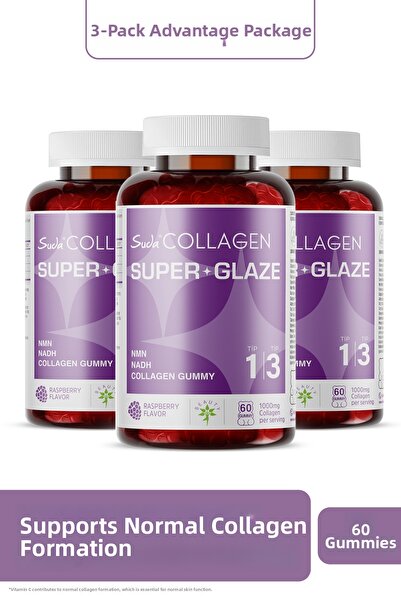 Suda Collagen Super Glaze Tip I-Iii Collagen + Nmn + Nadh |   60 Gummy X3