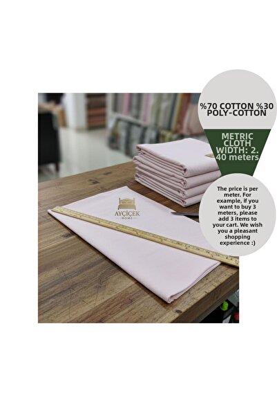 ayçiçek home 1 Meter 57 Yard Akfi̇l Fabric 2.40 Width Bedding Fabric Meterage...