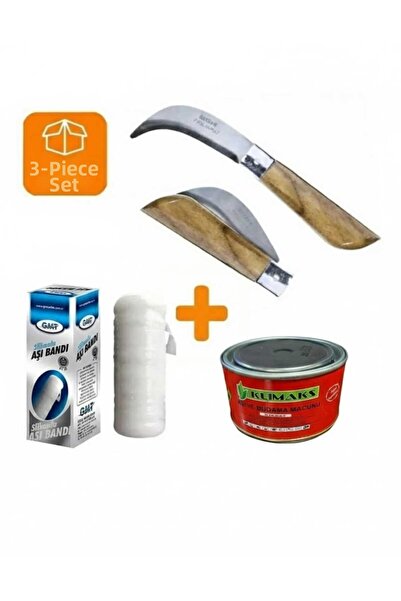 karaoğlan tarım Vaccination Knife 22 cm No 3 Vaccine Paste 250 Gr Band 3-Piec...